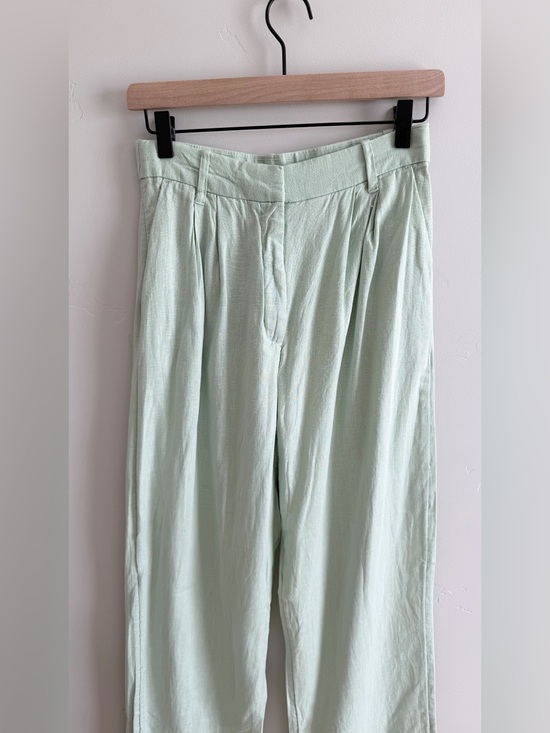 Abercrombie & Fitch Pants - Abercrombie Tailored Wide Leg Trouser Pant in Green